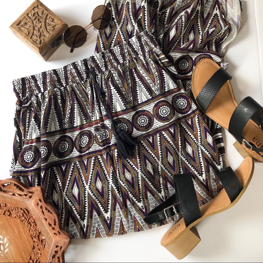 Boho Printed Maxi Skirt